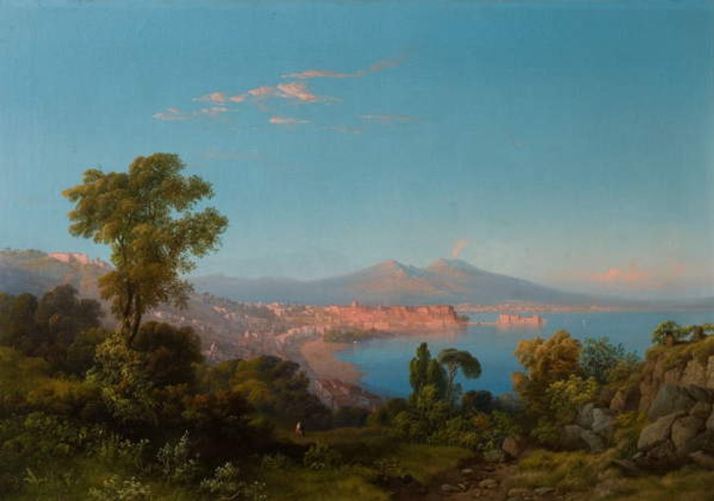 Detail of View of the Bay of Naples by Consalvo Carelli