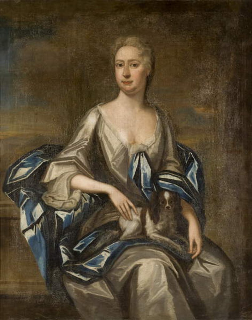 Detail of Portrait of a Lady by School English
