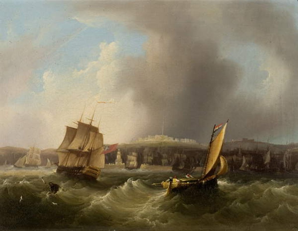 Detail of Coast Scene by Frederick Calvert