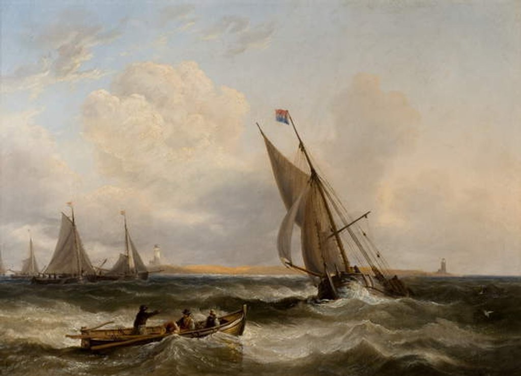 Detail of Seascape by John Wilson Carmichael