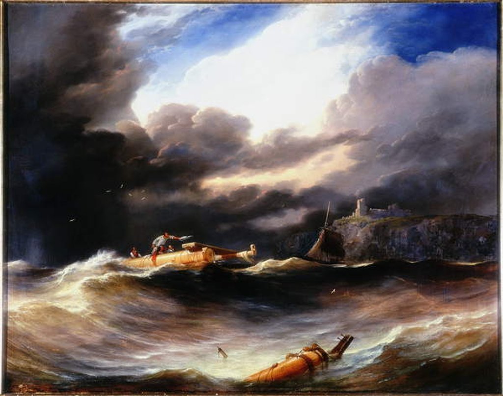 Detail of After a Storm by John Wilson Carmichael