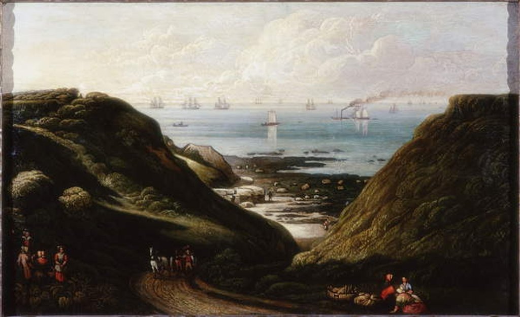 Detail of Coast Scene by School English