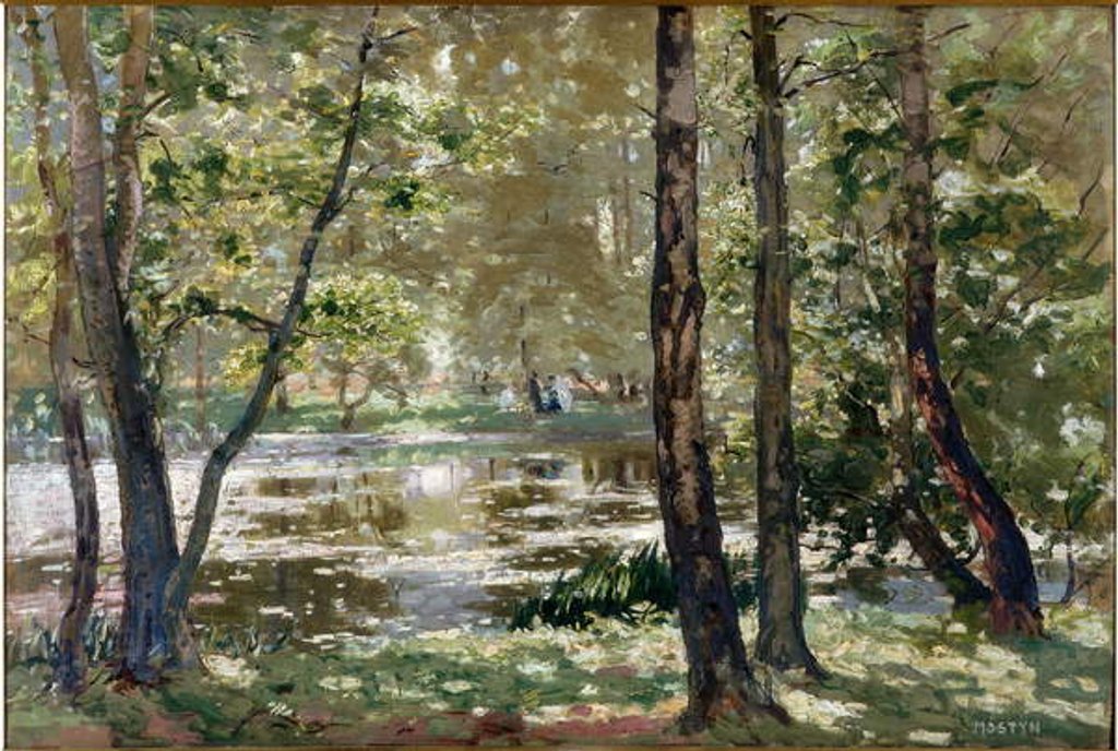 Detail of Sunlight, Burnham Beeches by Thomas Edwin Mostyn