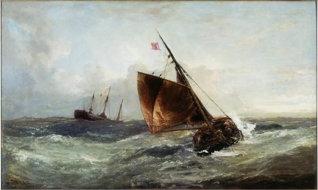 Detail of Rough Passage by Edwin Hayes