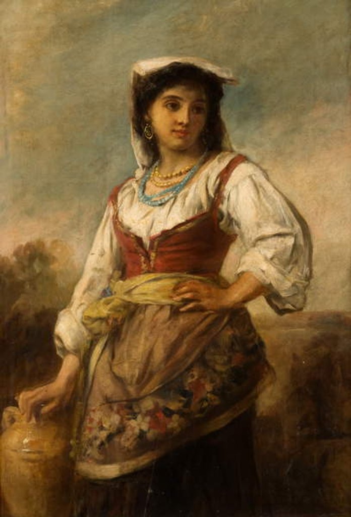 Detail of An Italian Girl by Thomas Kent Pelham