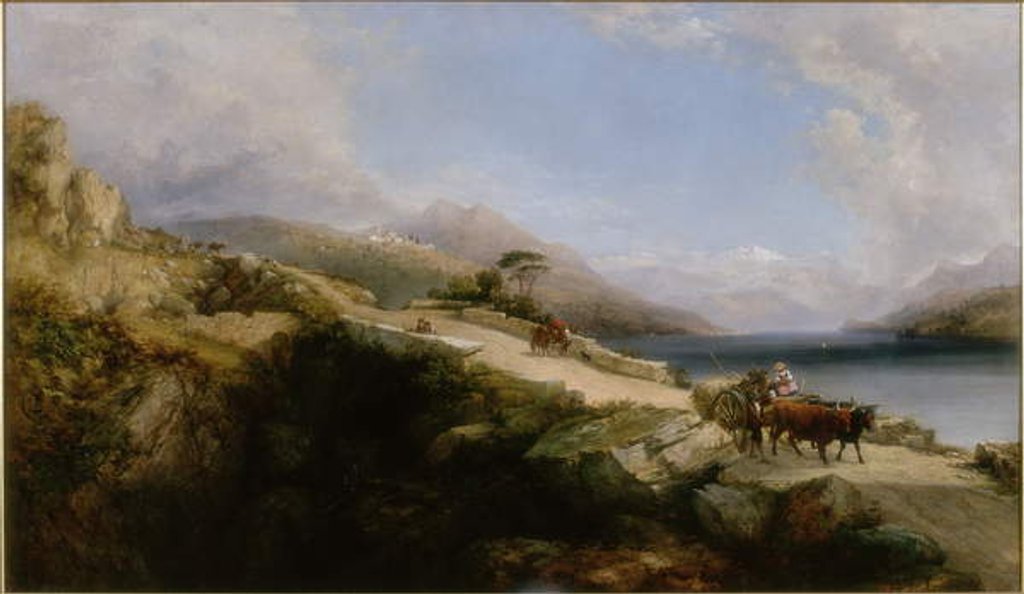 Detail of Near Arona, Lago Maggiore by George Edwards Hering