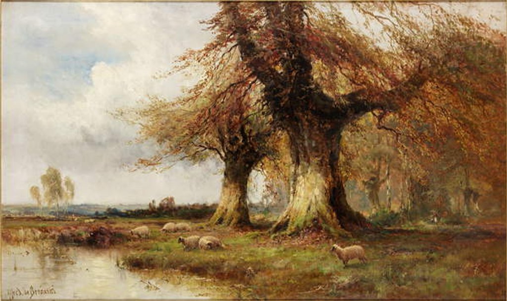 Detail of Sentinels of the Forest by Alfred de Breanski