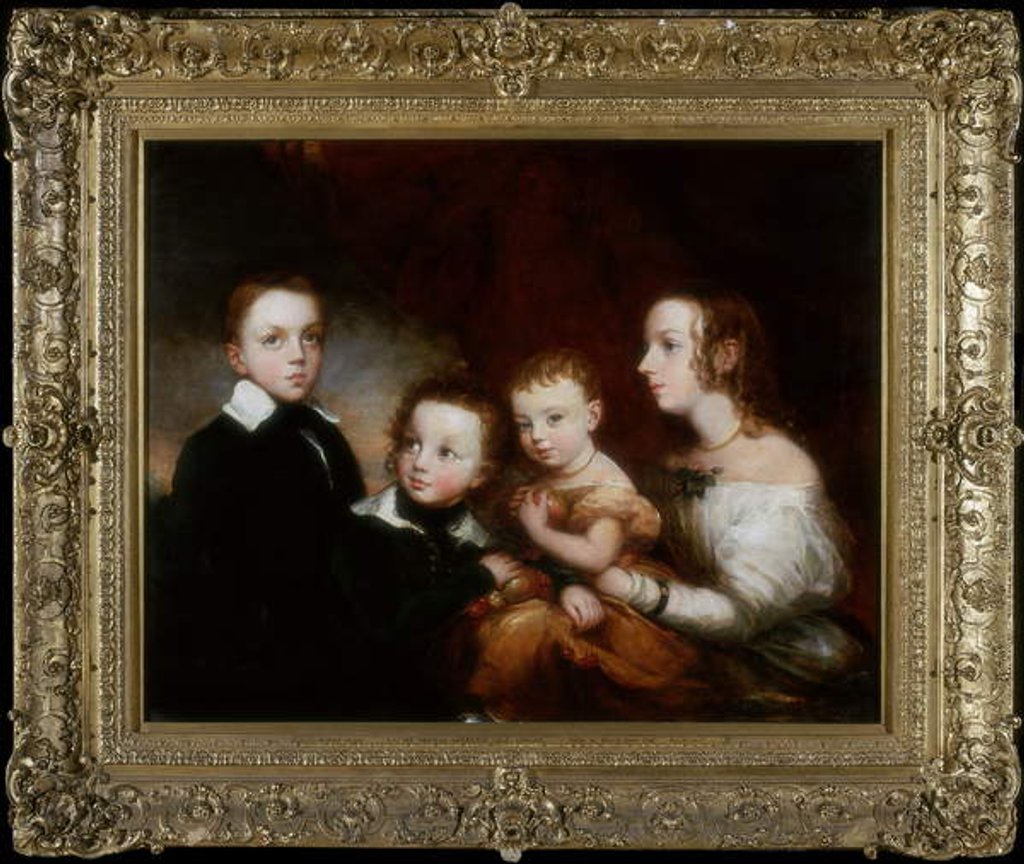 Detail of A Group of Children, c.1850 by Christina Robertson