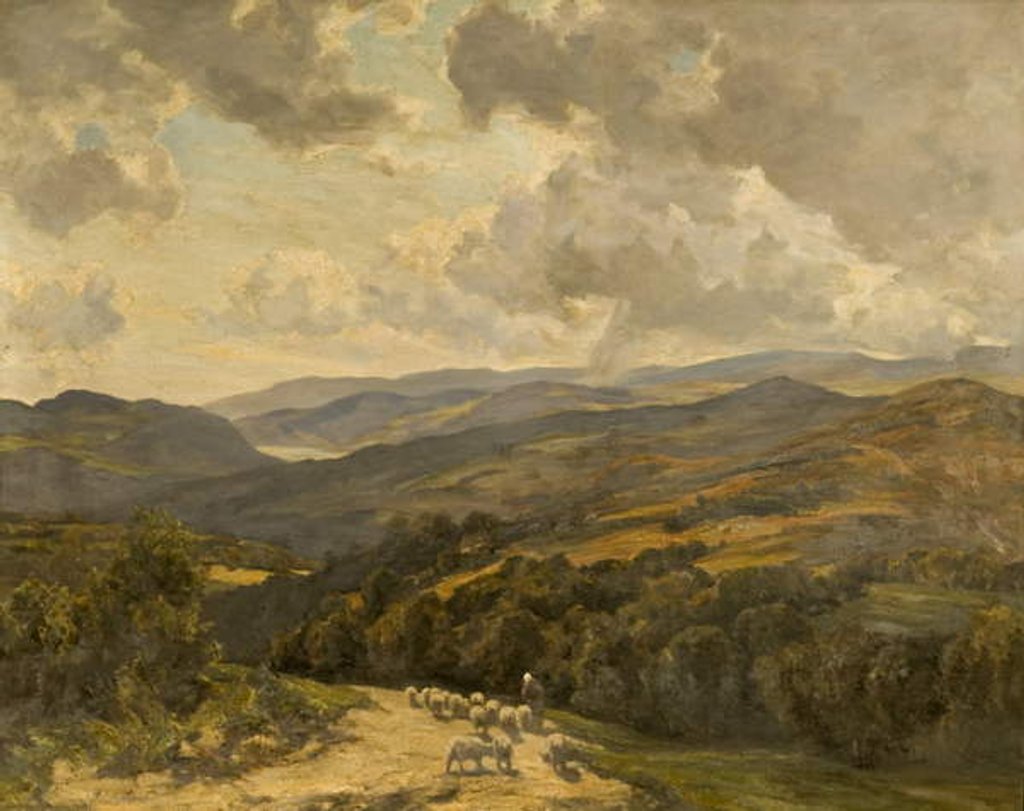 Detail of Welsh Hills near Barmouth by Herbert Hughes-Stanton