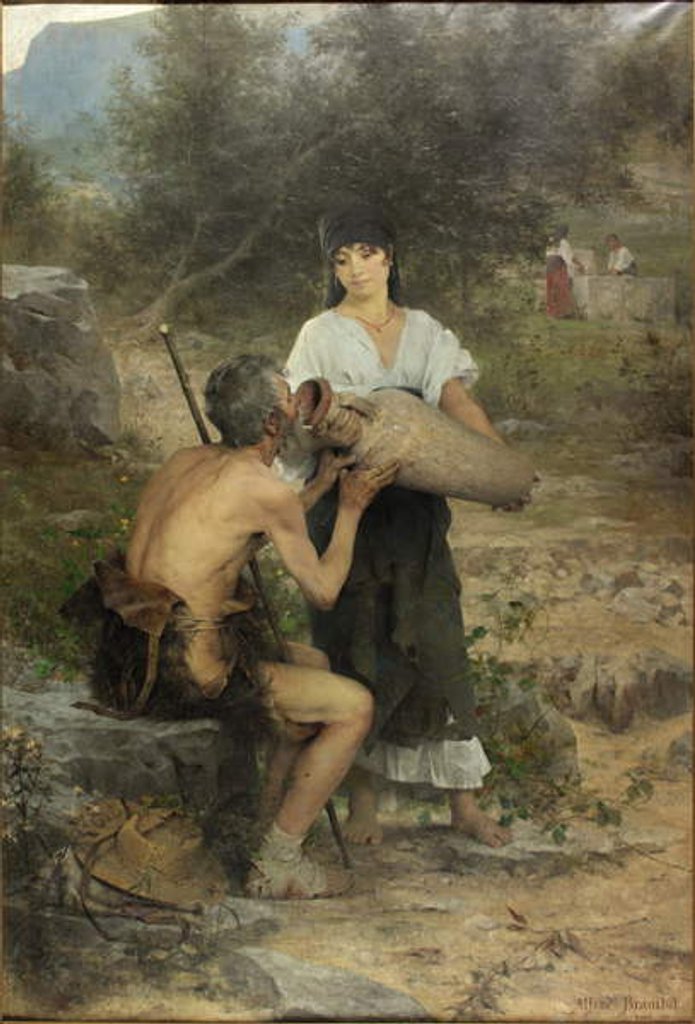 Detail of Compassion by Alfred-Henri Bramtot