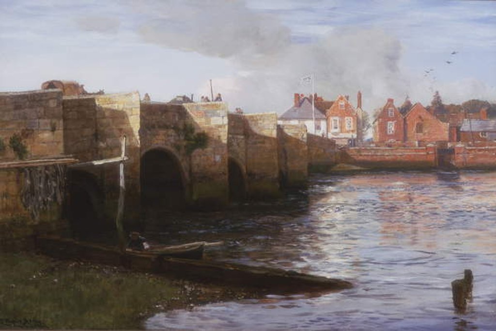 Detail of Redbridge, Southampton by Charles Napier Hemy