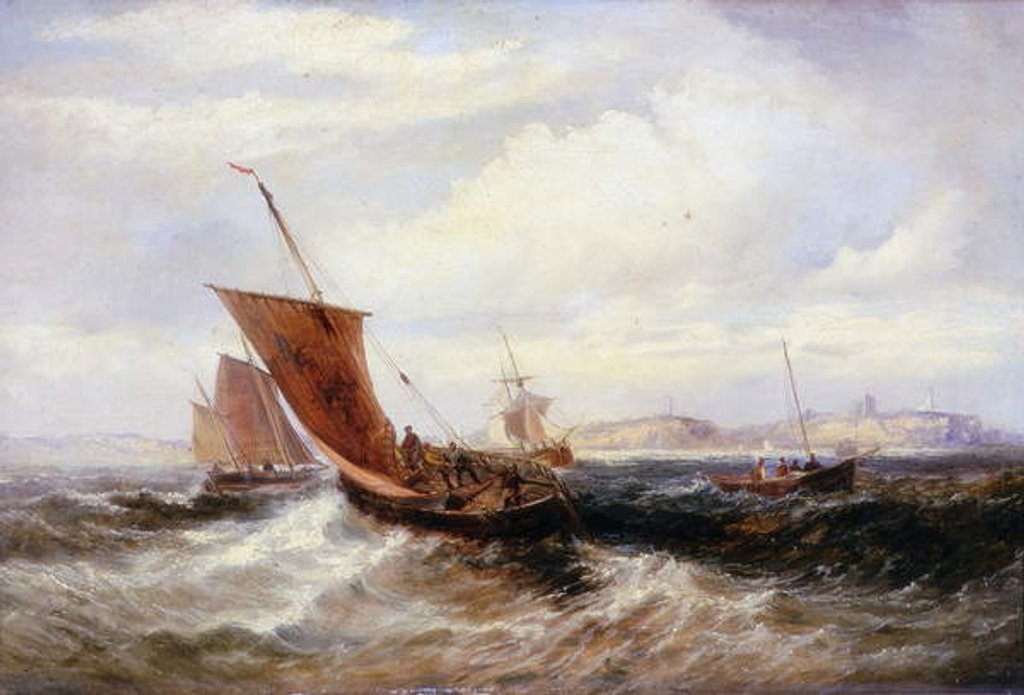 Detail of Tynemouth Bar by Samuel Calvert