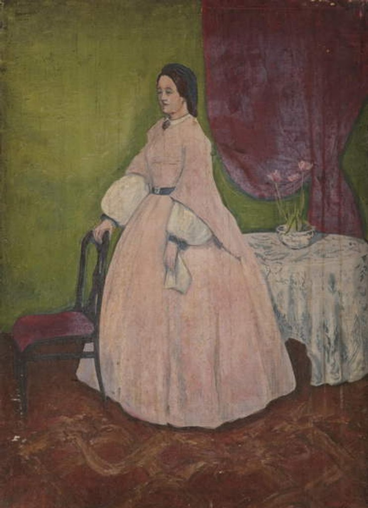 Detail of Portrait of Woman by English School