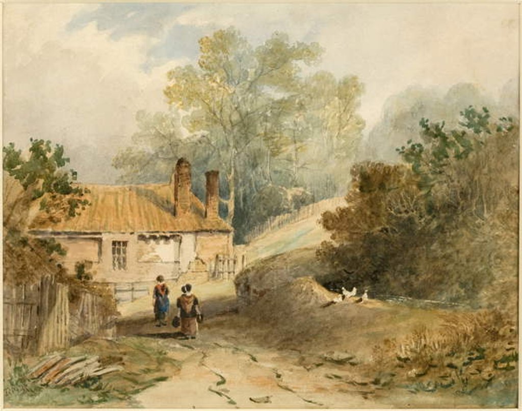 Detail of Pandon Dene by Thomas Miles Richardson