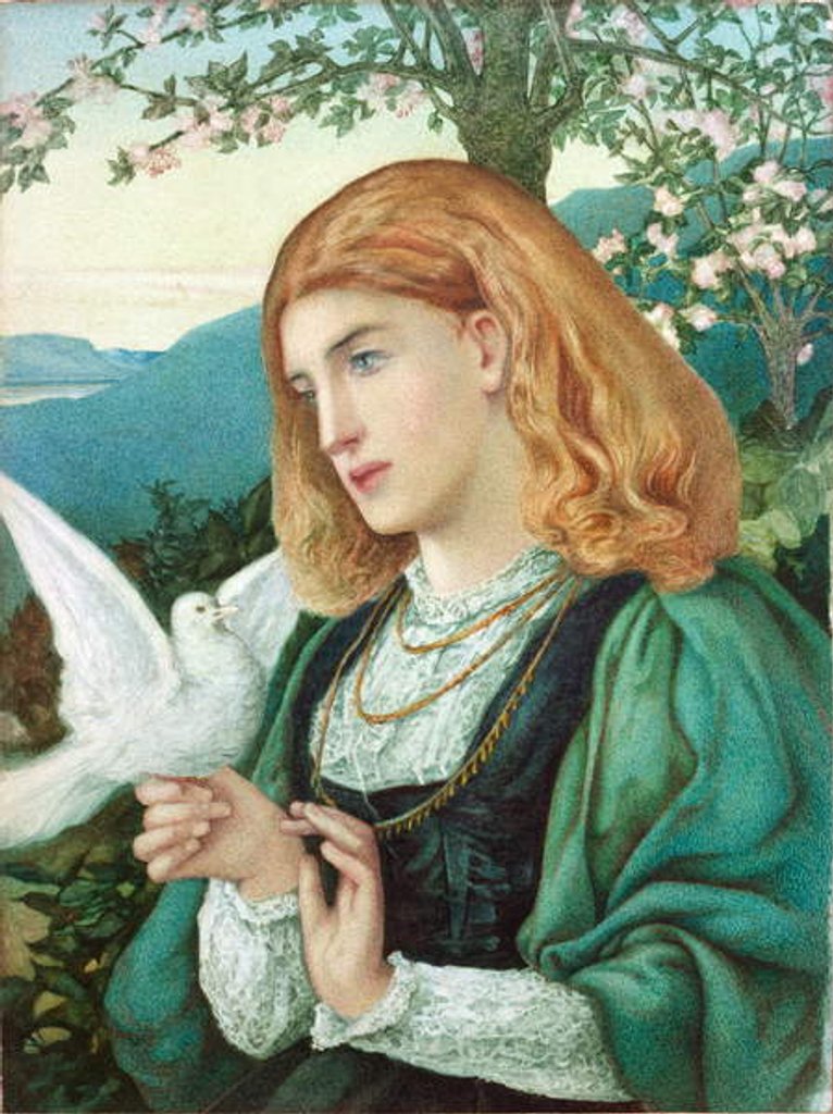 Detail of Figure of a Girl by Marie Spartali Stillman