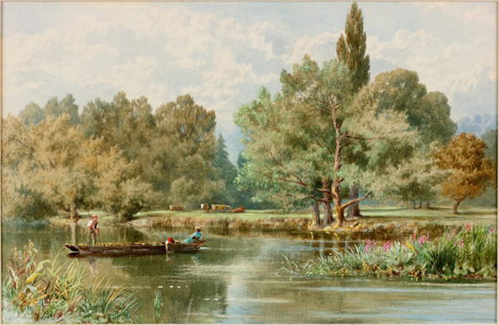 Detail of River Scene by F.G. Coleridge