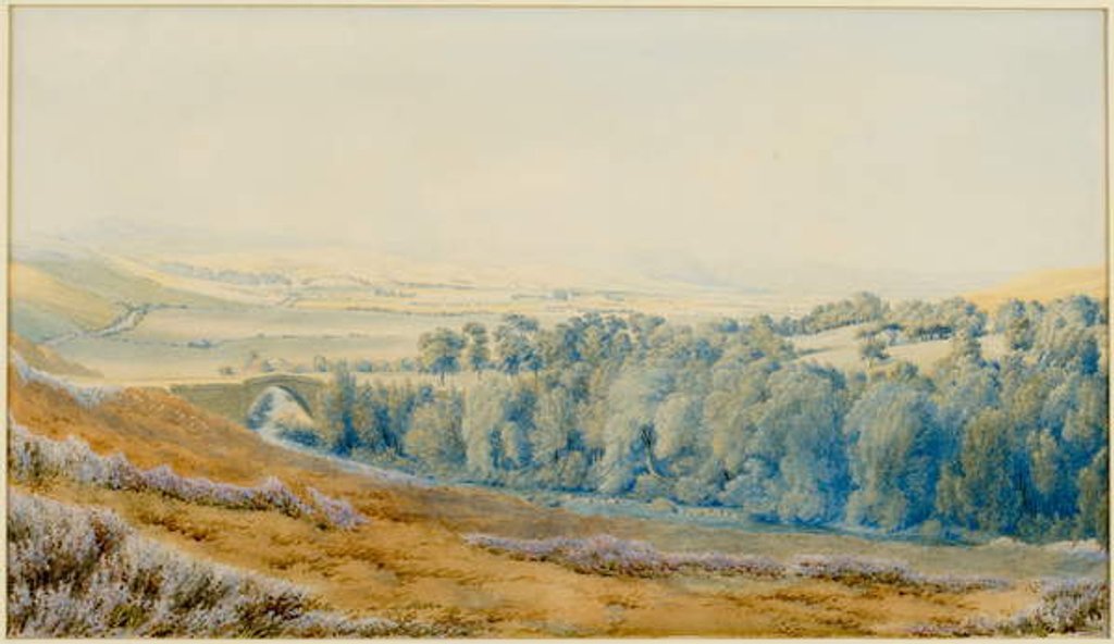 Detail of Weetwood Bridge, Northumberland by William Turner