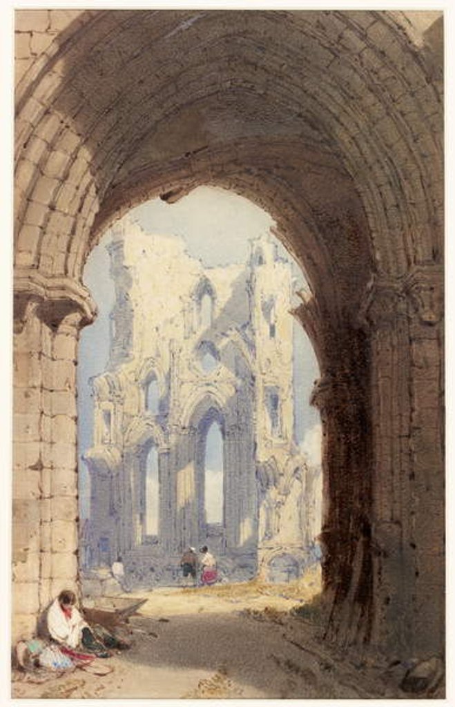 Detail of Tynemouth Priory by William Roxby Beverley
