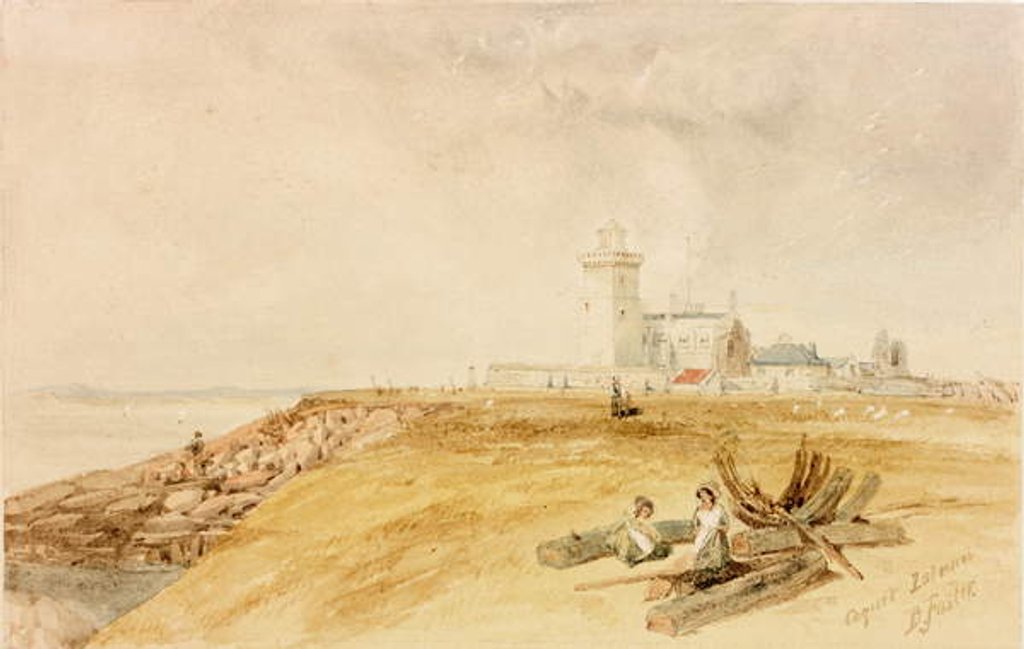Detail of Coquet Island by Myles Birket Foster