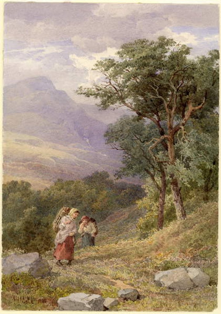 Detail of Near Tarbet, Loch Fyne, 1885 by John Henry Mole