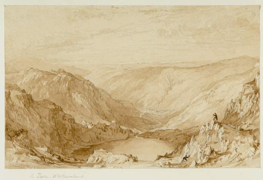Detail of A Tarn, Westmorland by Thomas Allom