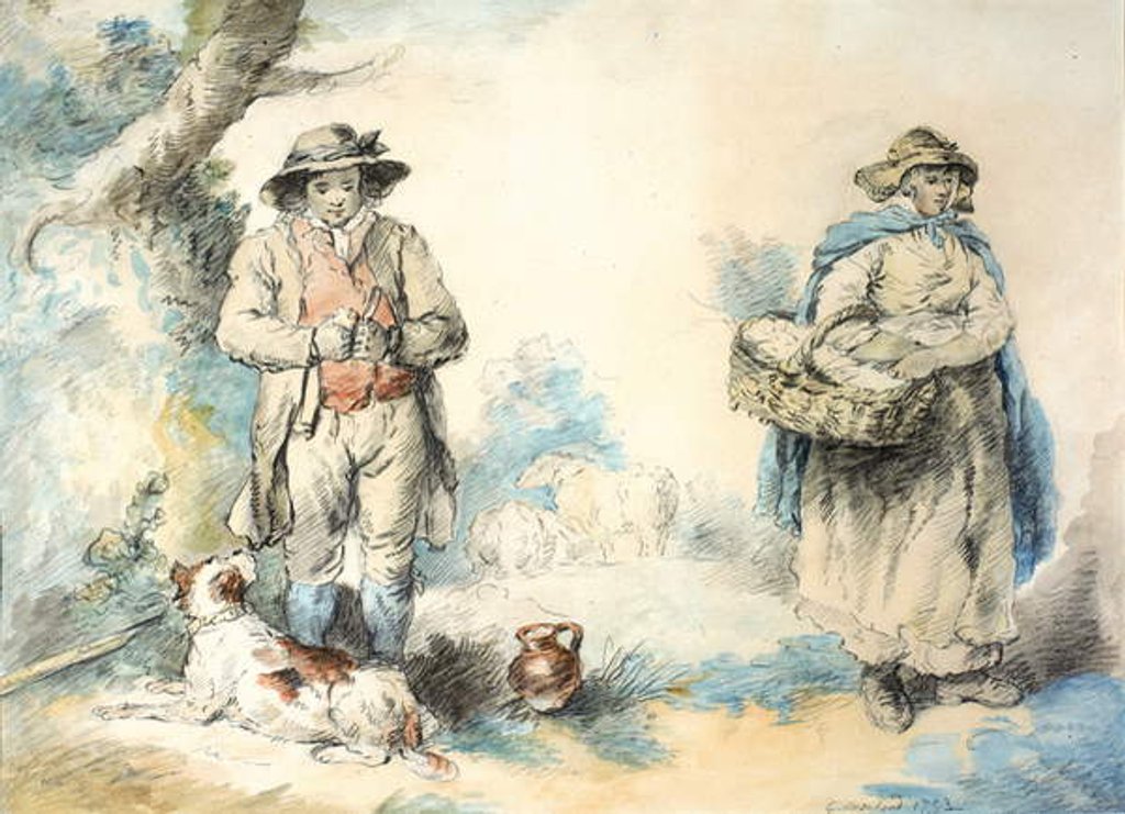 Detail of The Higglers by George Morland