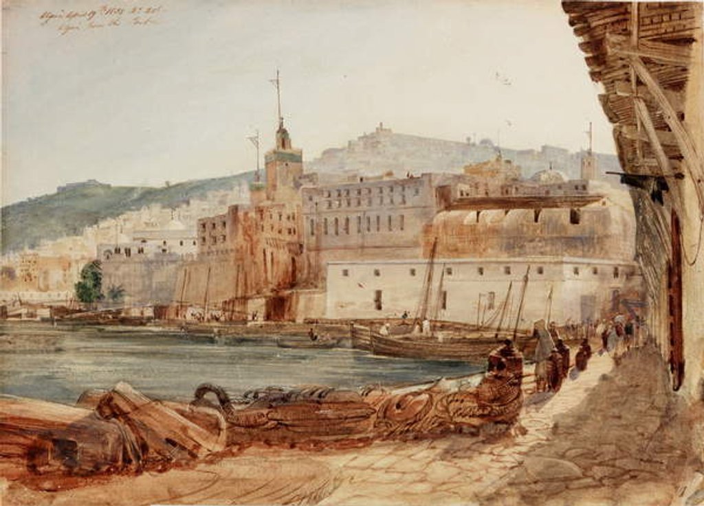 Detail of Algiers from the Port, 1833 by William Wyld