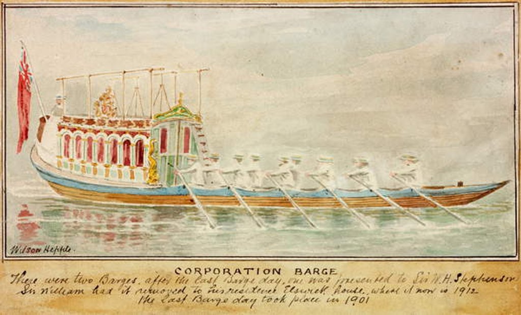 Detail of The Corporation Barge by Wilson Hepple