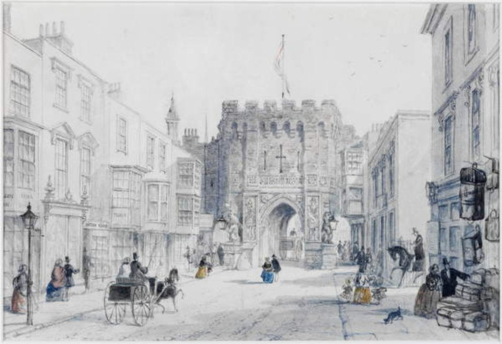 Detail of The Bar Gate, Southampton by Thomas Shotter Boys