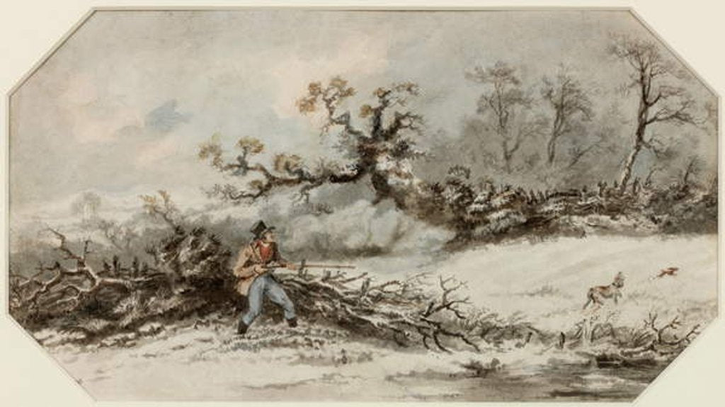 Detail of Sportsman with Gun and Dog by Luke Clennell