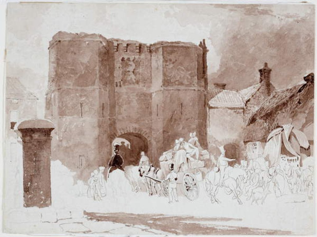 Detail of Hotspur Tower, Alnwick by Luke Clennell