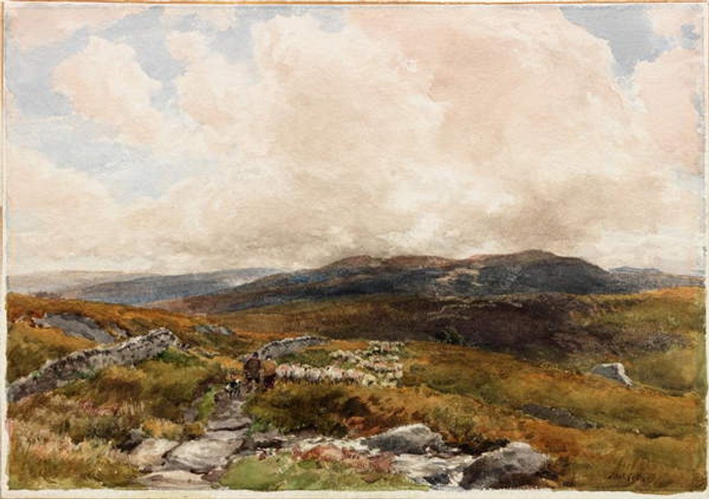 Detail of Moorland Scene by Thomas Collier