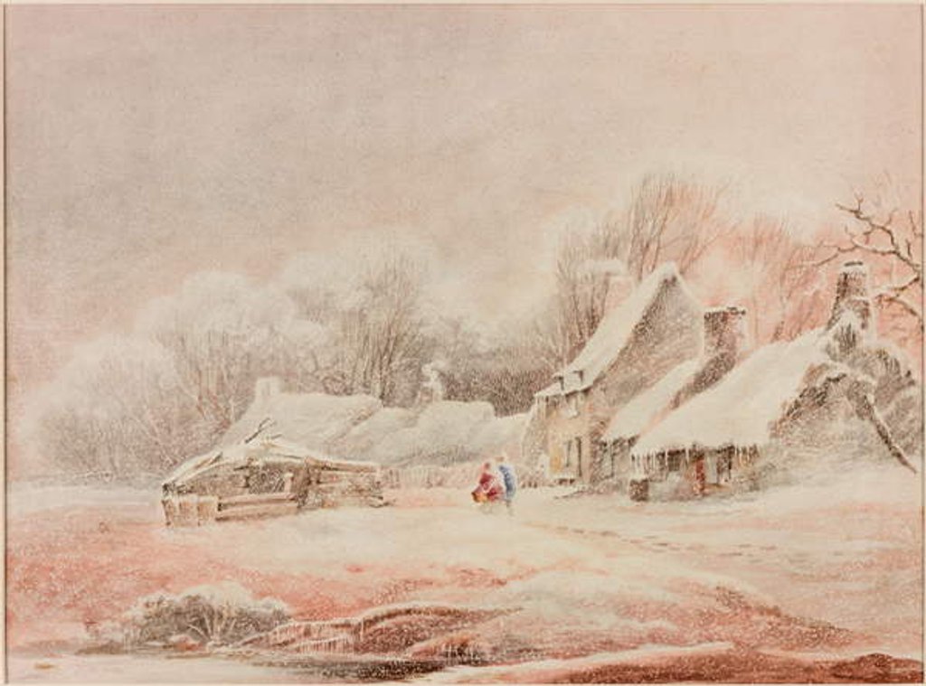 Detail of Winter Scene by Thomas Miles Richardson