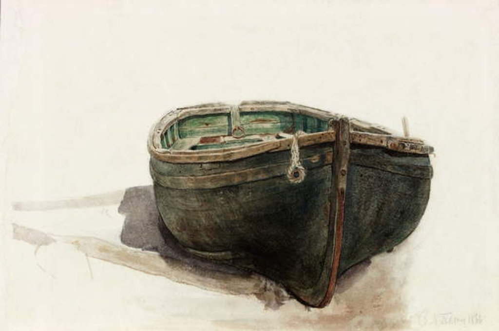 Detail of Study of a Dinghy by Charles Napier Hemy
