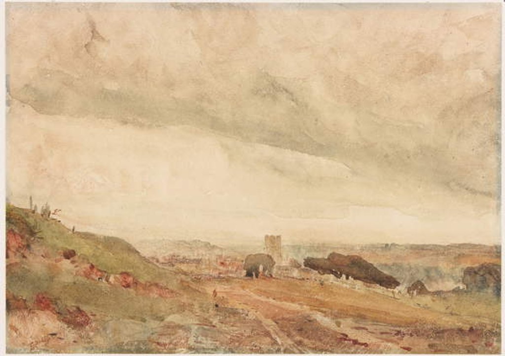 Detail of Richmond, Yorkshire by George Haydock Dodgson