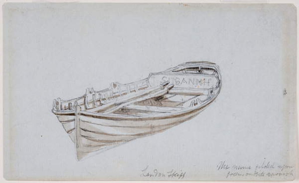 Detail of London Skiff by John Wilson Carmichael