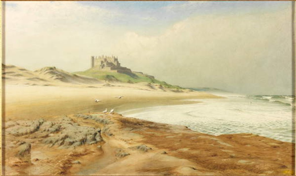 Detail of Bamburgh Castle by Henry Burdon Richardson