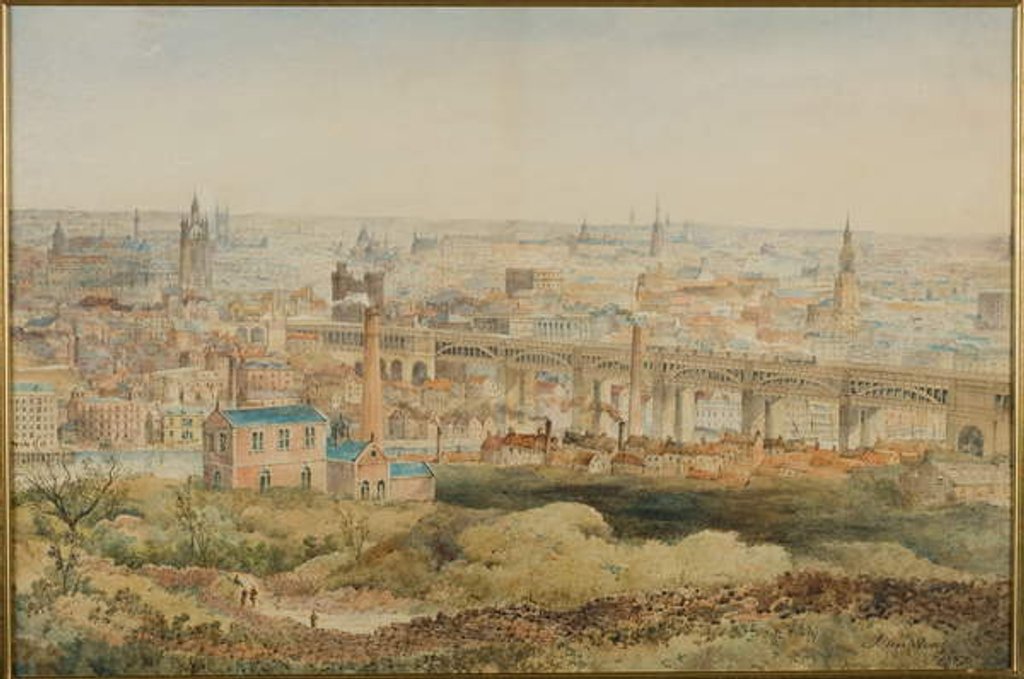 Detail of Newcastle upon Tyne from Windmill Hills, Gateshead, 1887 by John Storey