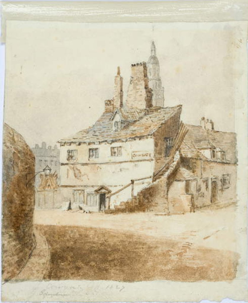 Detail of Cowgate, 1829 by English School