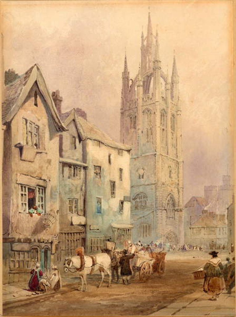 Detail of St Nicholas' Cathedral, Newcastle upon Tyne by Thomas Miles Richardson