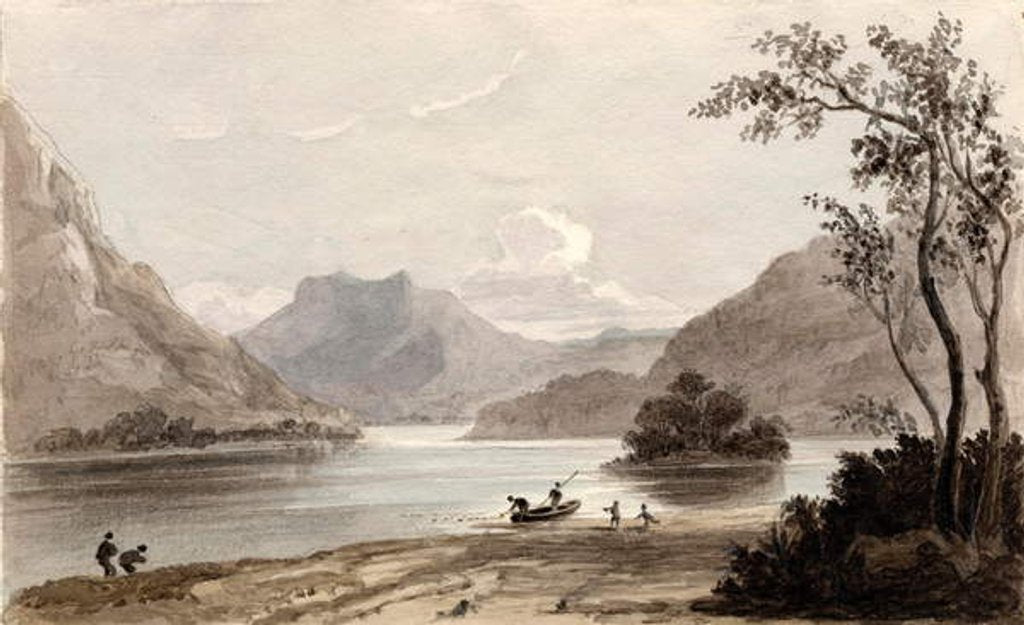 Detail of Loch Erne, 1826-27 by Mary Elizabeth Monck