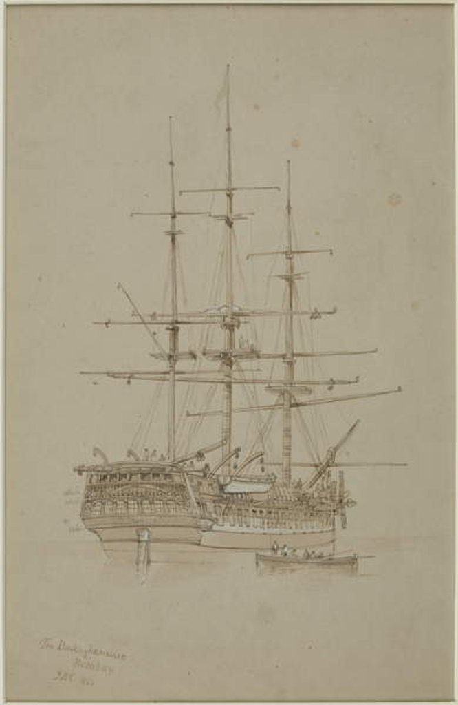 Detail of The Buckinghamshire, Bombay by John Wilson Carmichael