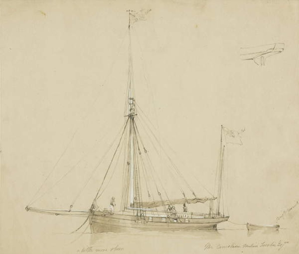 Detail of The Camelion, Thaline Sosbie Esq. by John Wilson Carmichael