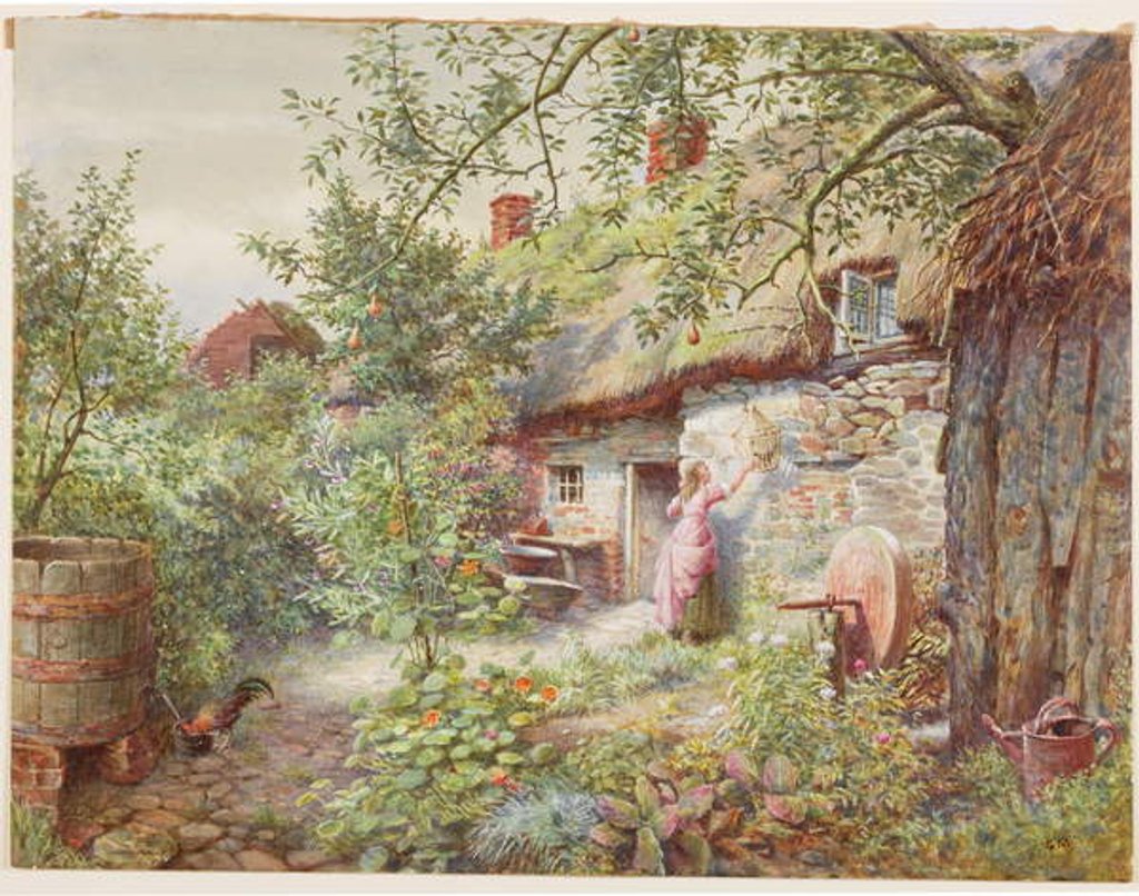 Detail of Old Cottage by English School