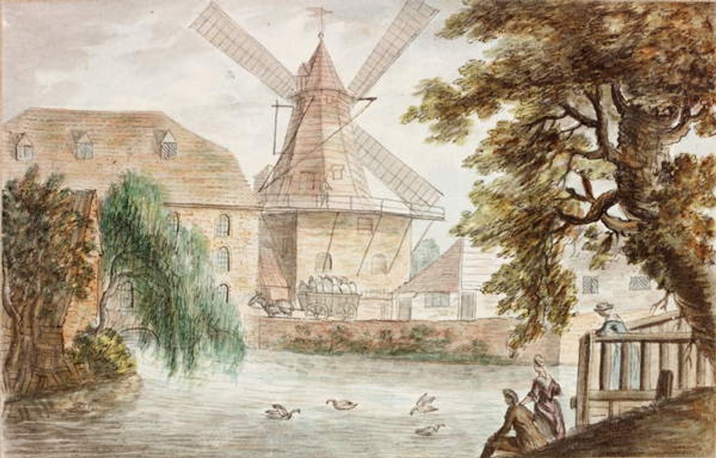 Detail of River Scene by William Beilby