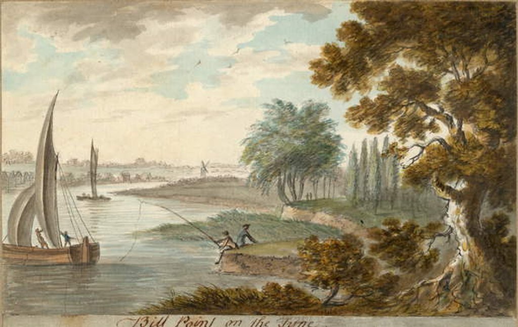 Detail of Bill Point on the Tyne by William Beilby