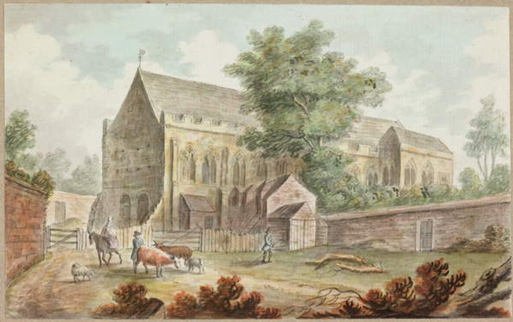 Detail of Country Church by William Beilby