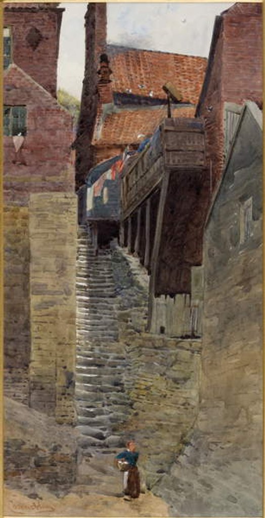 Detail of Stairs, Old Whitby by William Cosens Way