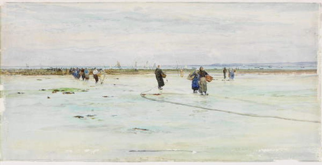 Detail of Fisherwomen on the Shore by James Webb