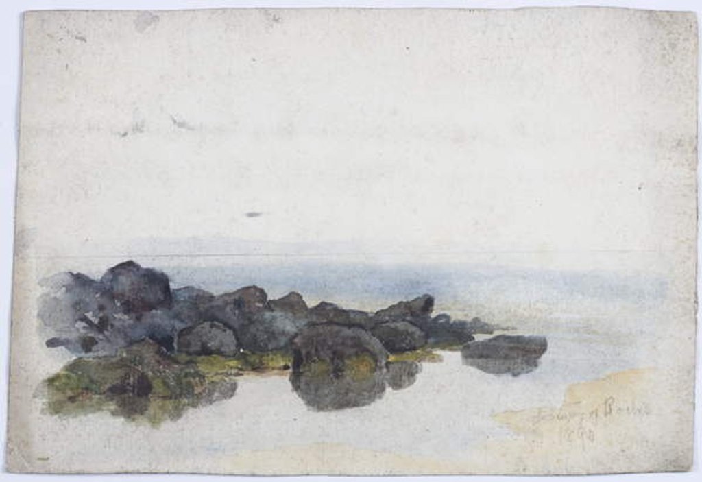 Detail of Study of Rocks by James Miller Brown